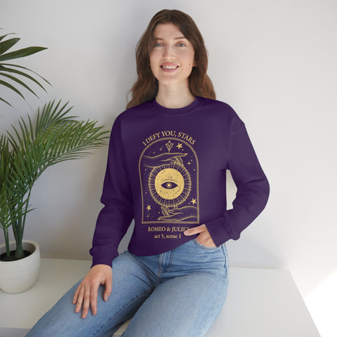 I defy you stars sweatshirt | William Shakespeare I defy you stars sweatshirt | William Shakespeare