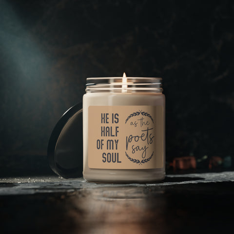 He is half of my soul as the poets say 9z Scented Candle | The Song of Achilles He is half of my soul as the poets say 9z Scented Candle | The Song of Achilles
