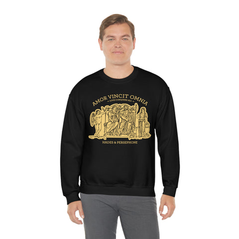 Amor Vincit Omnia Sweatshirt | Hades And Persephone Amor Vincit Omnia Sweatshirt | Hades And Persephone