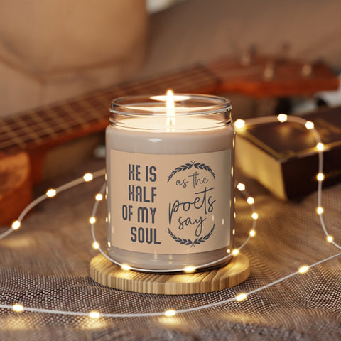 He is half of my soul as the poets say 9z Scented Candle | The Song of Achilles He is half of my soul as the poets say 9z Scented Candle | The Song of Achilles