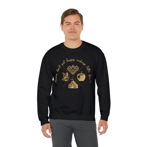 Heroes Don't Get Happy Endings Little Fox sweatshirt | Caraval & Once Upon A Broken Heart Heroes Don't Get Happy Endings Little Fox sweatshirt | Caraval & Once Upon A Broken Heart