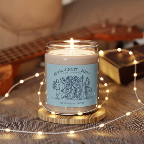 Amor Vincit Omnia 9z scented candle | hades and persephone Amor Vincit Omnia 9z scented candle | hades and persephone