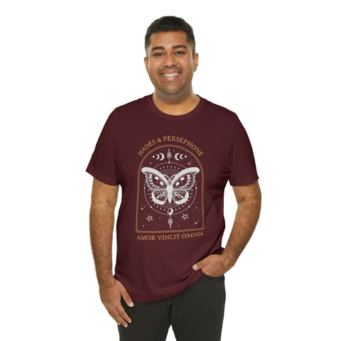 Amor Vincit Omnia T-shirt | Hades and Persephone Amor Vincit Omnia T-shirt | Hades and Persephone
