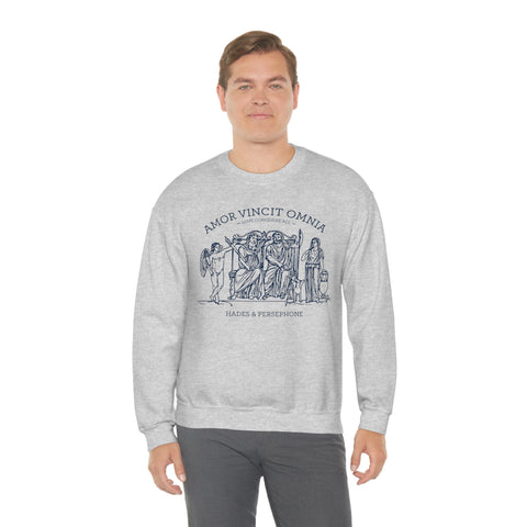 Amor Vincit Omnia Sweatshirt | Hades And Persephone Amor Vincit Omnia Sweatshirt | Hades And Persephone