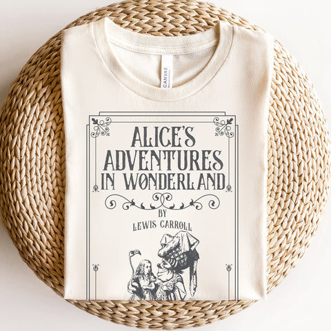 Alice's adventures in wonderland t-shirt | Lewis Carroll Alice's adventures in wonderland t-shirt | Lewis Carroll
