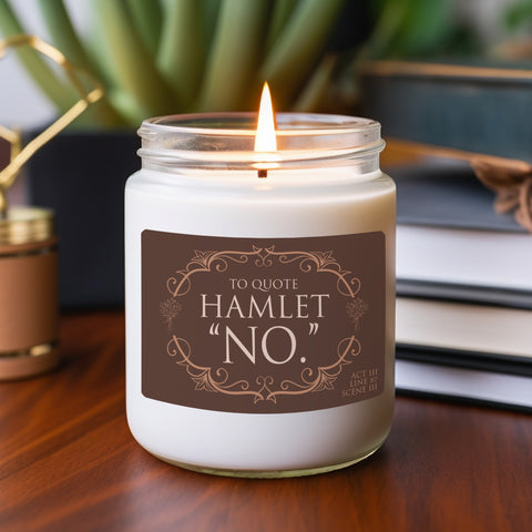 No Hamlet 9z Scented Candle | Shakespeare No Hamlet 9z Scented Candle | Shakespeare