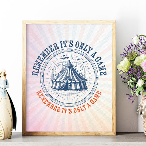 Remember it's only a game print | Caraval & Once Upon A Broken Heart poster Remember it's only a game print | Caraval & Once Upon A Broken Heart poster