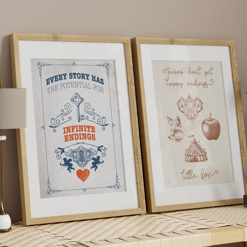 Little fox print | Caraval & Once Upon A Broken Heart poster Little fox print | Caraval & Once Upon A Broken Heart poster