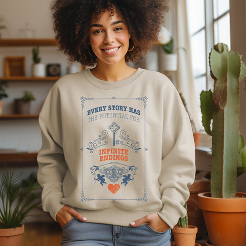 Every Story Has The Potencial For Infinite Endings sweatshirt | Caraval & Once Upon A Broken Heart Every Story Has The Potencial For Infinite Endings sweatshirt | Caraval & Once Upon A Broken Heart