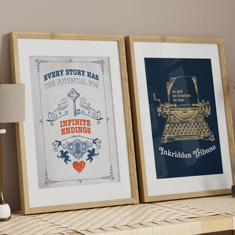 Inkridden Tribune print | Divine Rivals poster Inkridden Tribune print | Divine Rivals poster