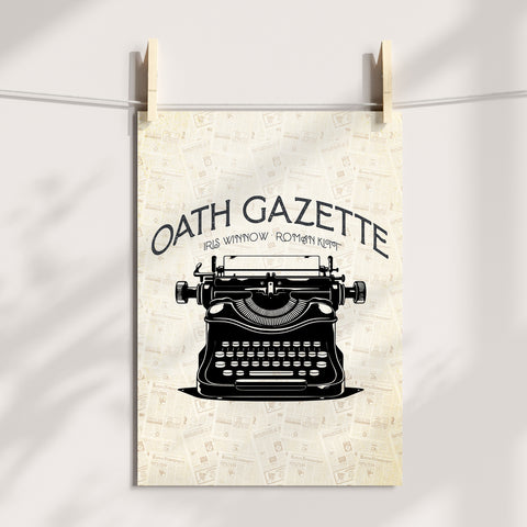 Oath Gazette print | Divine Rivals poster Oath Gazette print | Divine Rivals poster