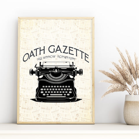 Oath Gazette print | Divine Rivals poster Oath Gazette print | Divine Rivals poster