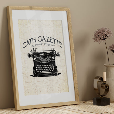 Oath Gazette print | Divine Rivals poster Oath Gazette print | Divine Rivals poster