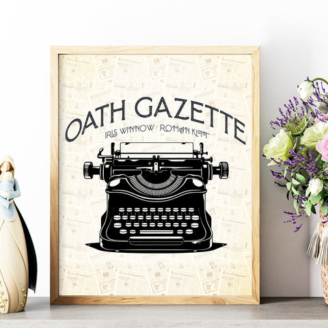 Oath Gazette print | Divine Rivals poster Oath Gazette print | Divine Rivals poster