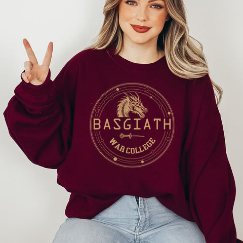 Basgiath War College Sweatshirt | Fourth Wing Basgiath War College Sweatshirt | Fourth Wing