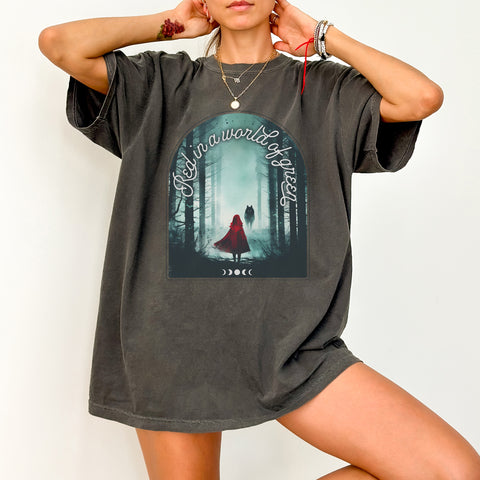 Red in a world of green - Little Red Riding Hood | Grim Brothers Fairy Tales Red in a world of green - Little Red Riding Hood | Grim Brothers Fairy Tales