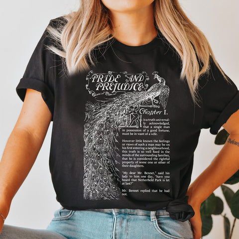 Pride and Prejudice Chapter One T-shirt | Jane Austen Pride and Prejudice Chapter One T-shirt | Jane Austen