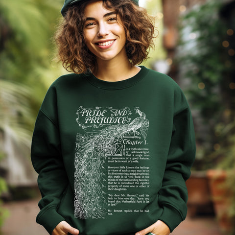 Pride And Prejudice Chapter One sweatShirt | Jane Austen Pride And Prejudice Chapter One sweatShirt | Jane Austen