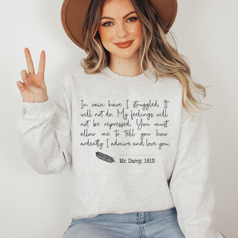 Pride And Prejudice - Elizabeth And Mr Darcy sweatshirt | Jane Austen Pride And Prejudice - Elizabeth And Mr Darcy sweatshirt | Jane Austen