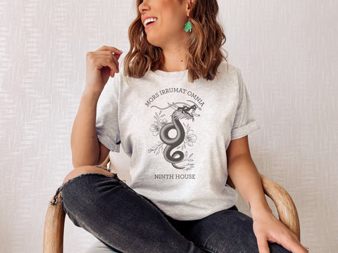 Mors Irrumat Omnia t-shirt | Ninth House and Hell Bent Mors Irrumat Omnia t-shirt | Ninth House and Hell Bent