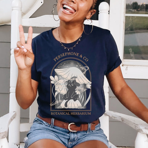 Persephone & Co Botanical Herbarium T-shirt | Hades and Persephone Persephone & Co Botanical Herbarium T-shirt | Hades and Persephone