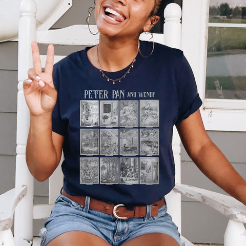 Neverland original illustrations t-shirt | Peter Pan and Wendy Neverland original illustrations t-shirt | Peter Pan and Wendy