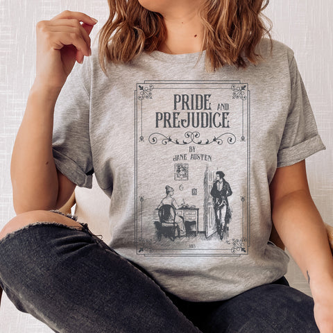 Pride and Prejudice original illustration T-shirt | Jane Austen Pride and Prejudice original illustration T-shirt | Jane Austen