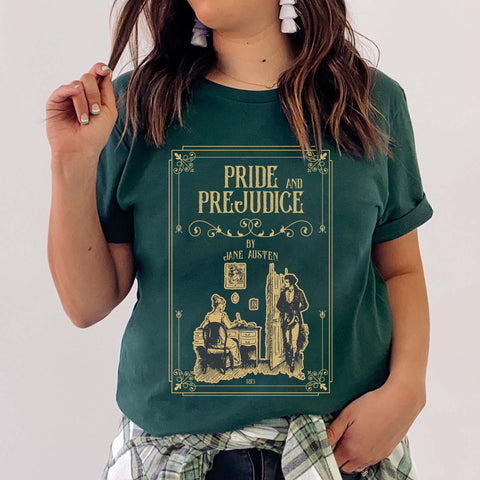 Pride and Prejudice original illustration T-shirt | Jane Austen Pride and Prejudice original illustration T-shirt | Jane Austen