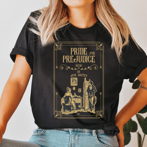 Pride and Prejudice original illustration T-shirt | Jane Austen Pride and Prejudice original illustration T-shirt | Jane Austen