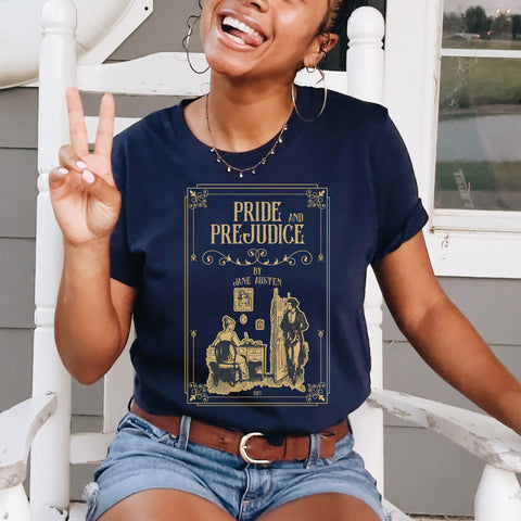 Pride and Prejudice original illustration T-shirt | Jane Austen Pride and Prejudice original illustration T-shirt | Jane Austen