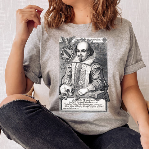 Shakespeare Portrait T-Shirt | William Shakespeare Shakespeare Portrait T-Shirt | William Shakespeare