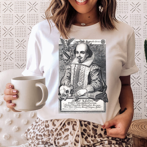 Shakespeare Portrait T-Shirt | William Shakespeare Shakespeare Portrait T-Shirt | William Shakespeare