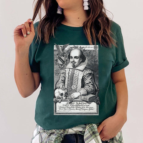 Shakespeare Portrait T-Shirt | William Shakespeare Shakespeare Portrait T-Shirt | William Shakespeare