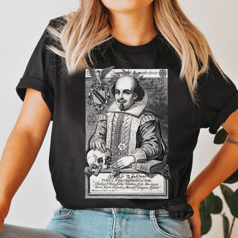 Shakespeare Portrait T-Shirt | William Shakespeare Shakespeare Portrait T-Shirt | William Shakespeare