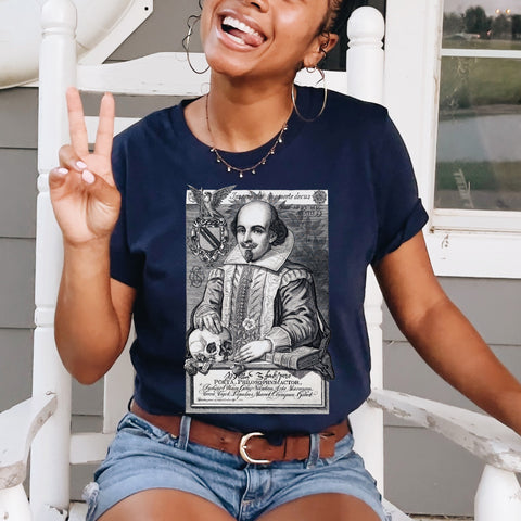 Shakespeare Portrait T-Shirt | William Shakespeare Shakespeare Portrait T-Shirt | William Shakespeare