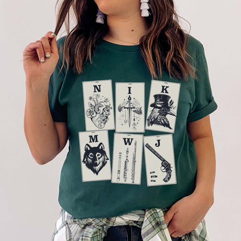 Six of crows cards t-shirt Six of crows cards t-shirt