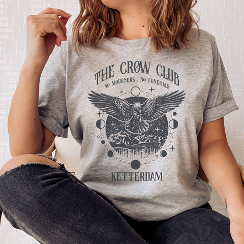 The Crow Club Ketterdam T-Shirt - No Mourners, No Funerals | Six Of Crows The Crow Club Ketterdam T-Shirt - No Mourners, No Funerals | Six Of Crows