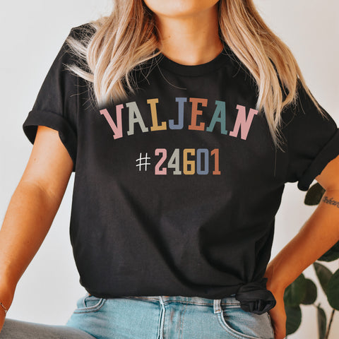 Valjean 324601 t-shirt | Les Miserables Valjean 324601 t-shirt | Les Miserables