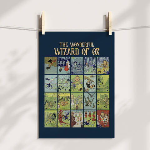 Wizard Of Oz book print | Original Illustration poster Wizard Of Oz book print | Original Illustration poster