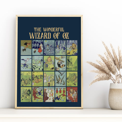 Wizard Of Oz book print | Original Illustration poster Wizard Of Oz book print | Original Illustration poster