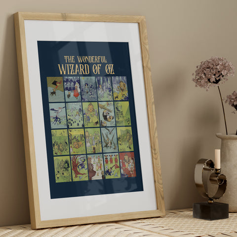 Wizard Of Oz book print | Original Illustration poster Wizard Of Oz book print | Original Illustration poster
