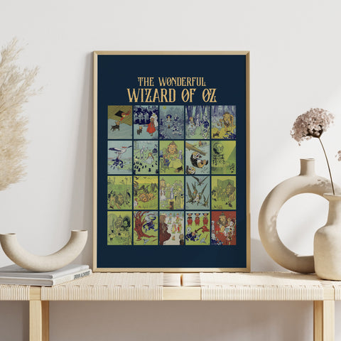 Wizard Of Oz book print | Original Illustration poster Wizard Of Oz book print | Original Illustration poster