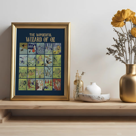 Wizard Of Oz book print | Original Illustration poster Wizard Of Oz book print | Original Illustration poster