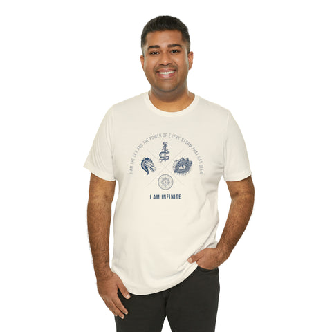 I Am The Sky And The Power Of Every Storm, I Am Infinite t-shirt | Fourth Wing