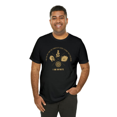 I Am The Sky And The Power Of Every Storm, I Am Infinite t-shirt | Fourth Wing