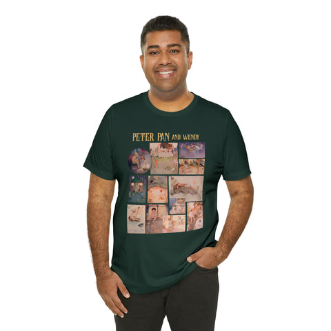 Peter Pan Neverland Original Illustrations T-Shirt | Peter Pan And Wendy