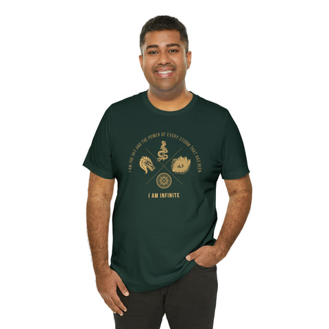 I Am The Sky And The Power Of Every Storm, I Am Infinite t-shirt | Fourth Wing