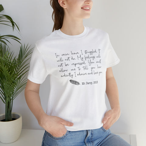 Pride and Prejudice - Elizabeth and Mr Darcy T-shirt | Jane Austen