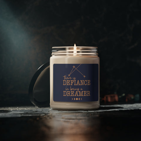 There is defiance in being a dreamer 9z Scented Candle | Addie La Rue