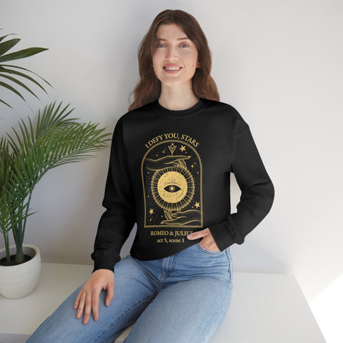 I defy you stars sweatshirt | William Shakespeare